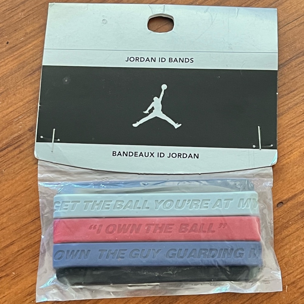 Nike Air Jordan Baller ID Bands Wristbands Bracelets new 2005 Adult Sized
